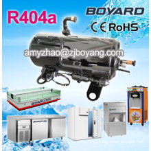 R404A hermetic horizontal refrigeration refrigerator compressor for freezer refrigeration equipment